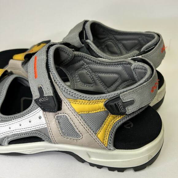 Ecco Offroad Yucatan Mens 11 Sandals Yellow Gray Hiking Sports Comfort Support main image 14
